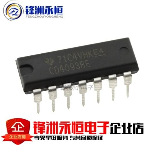 10PCS CD4093BE HCF4093BE DIP14 CD4093 DIP 4093 DIP-14 4093BE new original IC