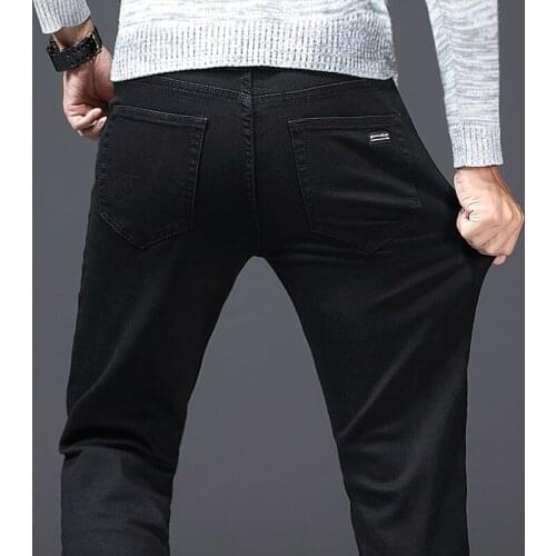 2021 Men Classic Jeans Jean Homme Pantalones Hombre Men Mannen Soft Black Biker Masculino Denim Overalls Mens Pants