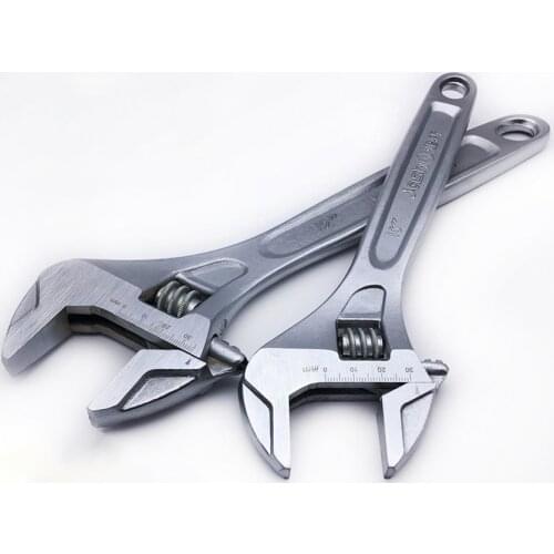 8/10/12/15 inches wrench big open end spanner high-carbon steel adjustable multi-functional wrenches useful household tools