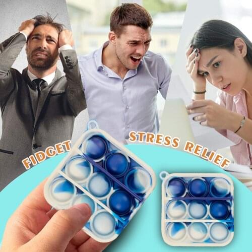 Push Bubble Relieve Autism Toy Sensory Funny Fidget Toys Antistress Stress Reliever Toys for Adult Children Keychain