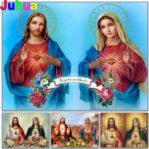 Religion Jesus Virgin diy diamond painting full drill Portrait religious diamond embroidery gift mosaic stitch home decor