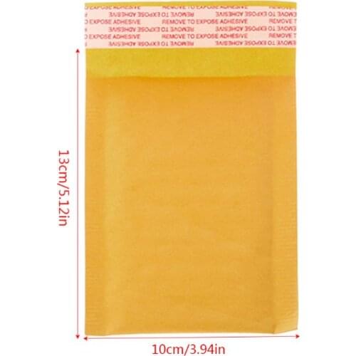 10 Pcs Kraft Bubble Mailers Yellow Padded Mailing Bags Paper Shipping Envelopes Dropshipping