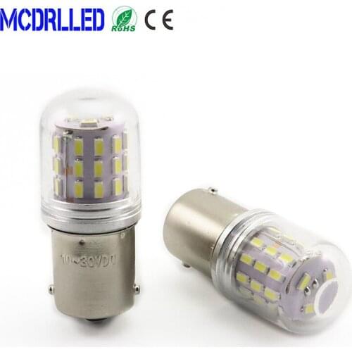 Mcdrlled 2PCS G18 R10 R5W P21W Led Bulbs Boat Semaphore Strobe Auto Signal Light White 12V 24V