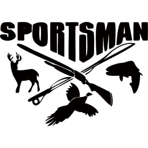 Hot Sale Car Sticker For Sportsman Outdoors Vinyl Hunting Shooting Fishing Funny Vinyl Decals Design Jdm