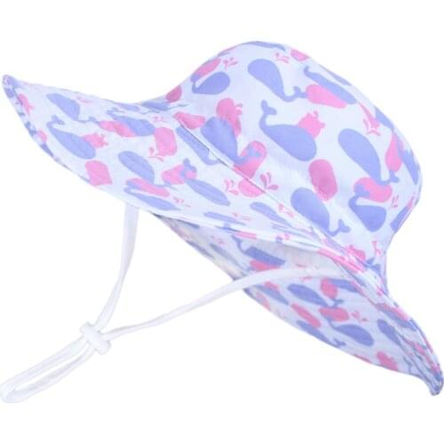 New 2020 Summer Baby Girs Bucket Hat Infant Newborn Cotton Toddler Kids Cartoon Cap Soft Cotton Hats Boys Girls Sun Hat