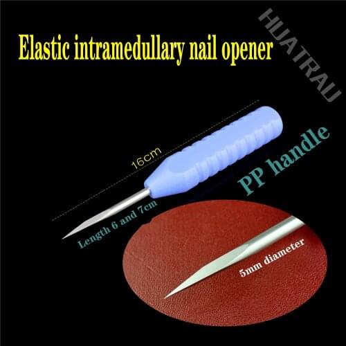 Orthopaedic instruments medical breach device elastic intramedullary nail opener 5mm sharp cone elastic needle opener
