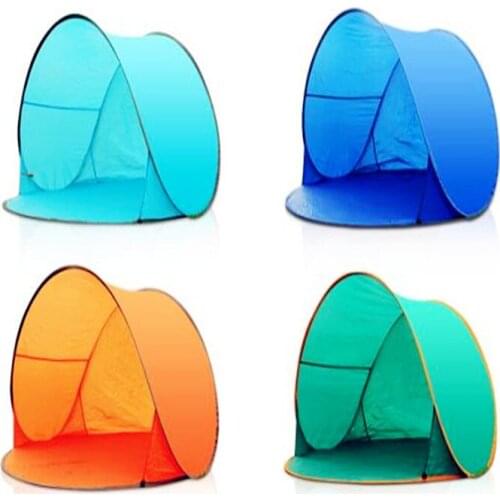 Outdoor portable camping tents fully automatic 1 second quickly open pop up tent UV protection sunscreen family tents