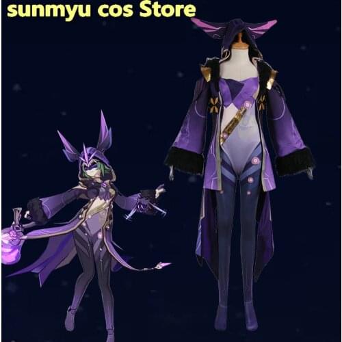 Custom Size Game Genshin Impact Fatui Electro Cicin Mage Cosplay Costume Halloween