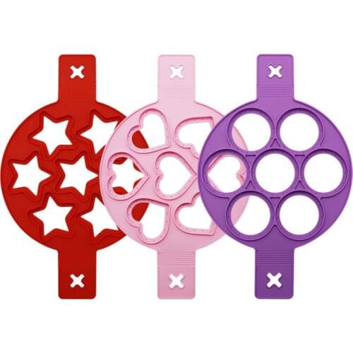 Silicone Non Stick Egg Pancake Maker Mold Egg Shaper Cooker Omelette Cooking Tool Kitchen Gadgets Accessories