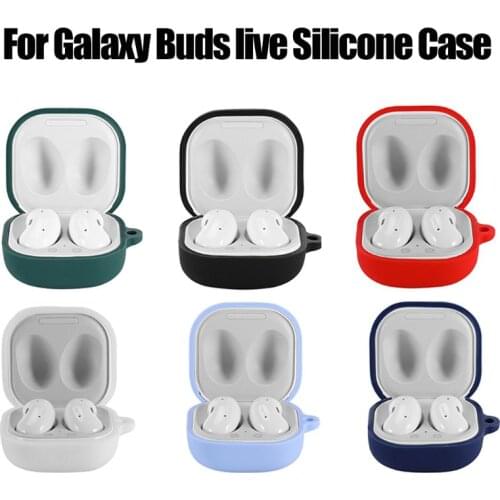Anti-fall Soft Washable Dust-proof Protective Cover Silicone Case for SAMSUNG Galaxy-Buds live Wireless Earphone