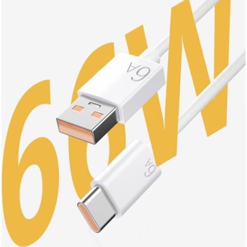 1M USB C 6A Cable Original Huawei Super Charging Data Line For Mate 20 30 40 Pro P30 P40 Pro Nova 6 7 8 SE 7 Pro 5i Honor V30 V9