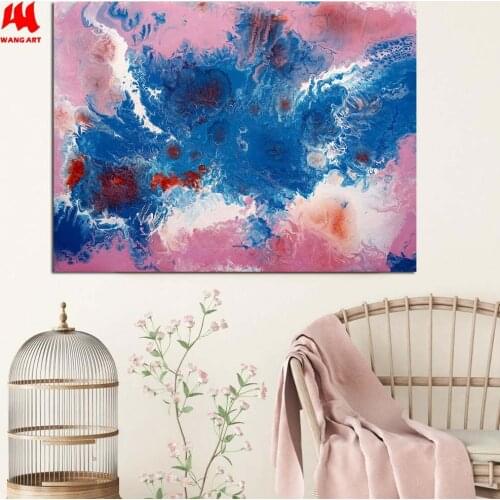 WANGART Abstract Art Decoration Pictures Prints Oil Painting Wall Pictures for Living Room Modern Large Wall Picture JY613