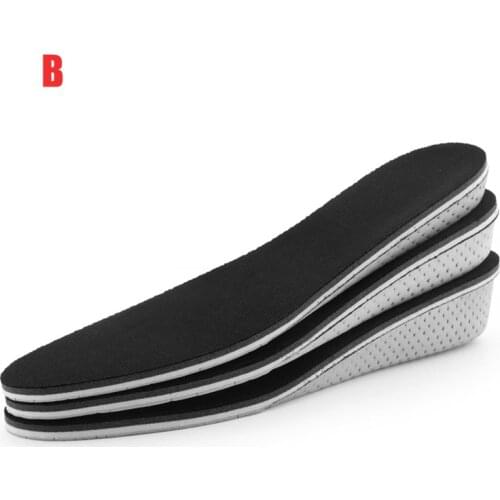 1 Pair Height Plantar Increase Cushion Soft Breathable Shoe Insoles Comfortable Lifts Pad Taller