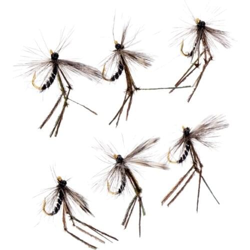 12pcs Fly Fishing Dry Flies/ Bass Trout Salmon Lures/ Bait Mosquito Style