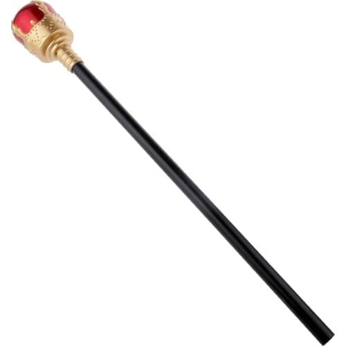 48cm Costumes And Accessory Costume Royal Scepter Queen King Medieval Costume Color Red Gold for Medieval Costume Cosplay Events