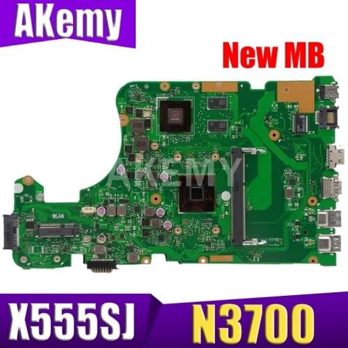 AKEMY X555SJ Laptop motherboard for ASUS X555SJ original mainboard N3700 GT920M X555SJ X555SJ Laptop motherboard