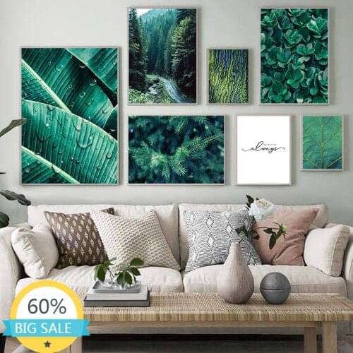 DIY 5D Diamond Painting Green Plant Leaf Landscape Cross Stitch Kits Full Drill Embroidery Art Picture Diamond Mosaic Home Decor