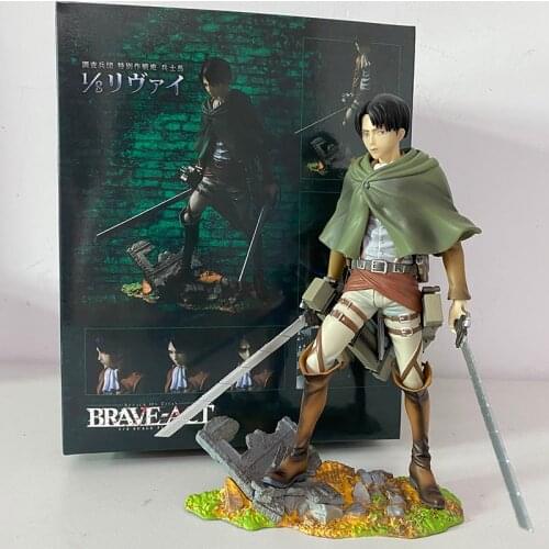 Attack on Titan Figure Anime Levi Ackerman Eren Jaeger Mikasa Ackerman Figure Toy Doll