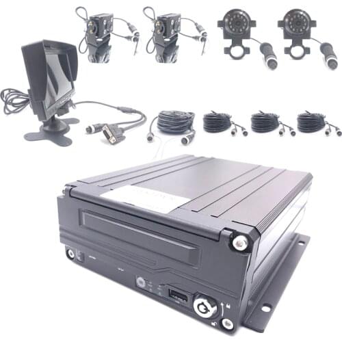 BESTDVR HD monitoring semi trailer monitoring set ahd1080p Hisilicon chip mdvr with camera monitor cables complete series of pa