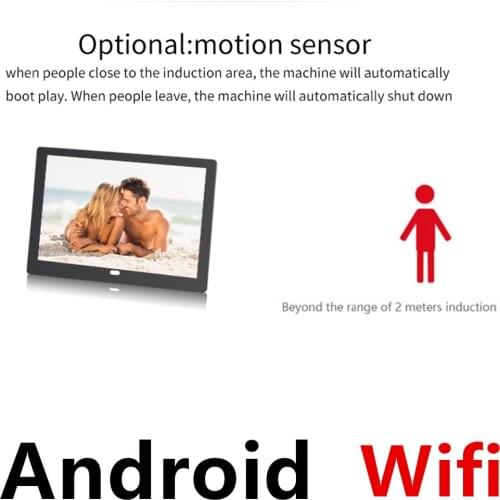 Motion sensor Wifi Android 15.6 Inch IPS HDMI 1920*1080P Full Function Digital Photo Frame Electronic Picture Music Video