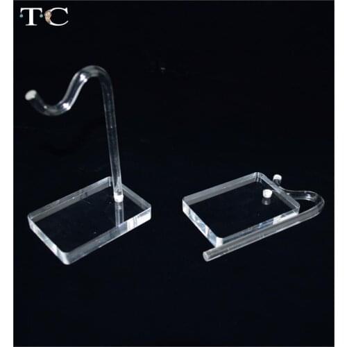 Jewelry Display Holder Clear Watch Chain Hanging Organizer Storage Stand Rack Acrylic Hook Shaped Bangle Bracelet