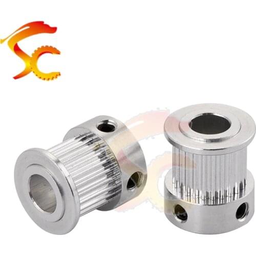 3D Printers Parts printer pulley GT2 24 teeth bore 5mm 8mm 2GT 24teeth timing pulley fit for GT2 belt width 10mm