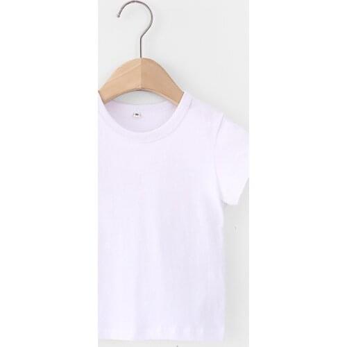 Children T-shirt for Boy 2020 New Candy Color Sweet Boys T Shirt for Girls Tops Cartoon Kids Tshirt Clothes 2-10 Yrs