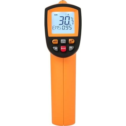 DHL Wholesale Non-contact IR Digital Infrared Thermometer Laser Infrared Thermometer GM700 BENETECH Temperature Meter -50~750D