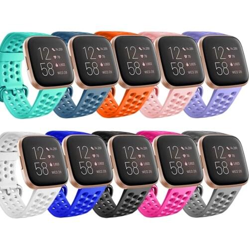 Honecumi For Fitbit Versa 2/Versa/Versa Lite/Special Edition Replacement Bands Sport Strap Silicone Material Strap for Fitbit