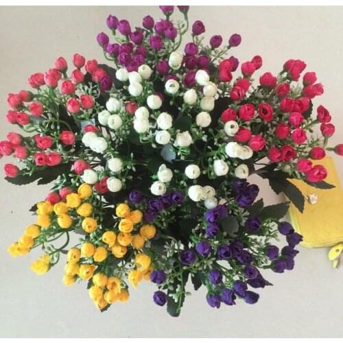 36 heads Fake Rose Flower Artificial Flower For Wedding Home Accessories Decoration Crafts Room Decor flores artificiale