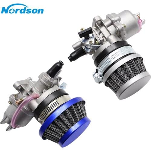 Nordson 47cc 49cc Engine Carb Carburetor Pod Air Filter 2 Stroke for Mini Quad ATV Dirt Bike MiniMoto Kart Buggy Motorcycle