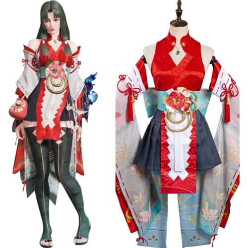 Game Naraka Bladepoint Kurumi Cosplay Costume Dress Outfit Halloween Carnival Suit