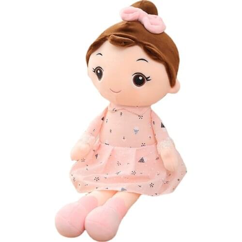Cute Princess Doll Plushie Plush Baby Toys Kawaii Girl Dolls with Dress Stuffed Plush Toys for Wedding Rag Doll Kids Gifts