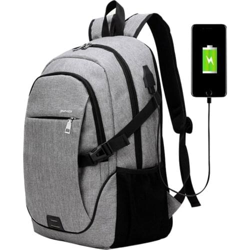 JODIMITTYNew Men Business Laptop Backpack With USB Charging Port Anti Theft Travel Bag 15.6 Inch Computer Notebook Mochila Male