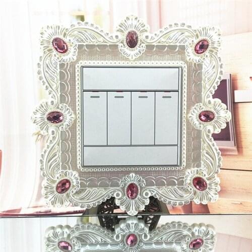 Wall Stickers Switch Stickers Flower Decal Wall Art Photo Frame Living Room Ornament Fashion Home Decorations Accessories