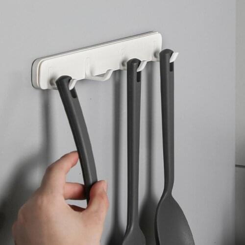 Wall Mount Hanger Hook Strong Self Adhesive Door Wall Hangers Hooks Pull-out Design Wall Hook Rack Cup Sucker Kitchen Bathroom