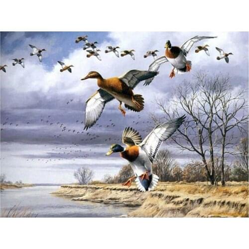 New Diamond Painting Duck Animal Wall Decor Inlaid Resin Embroidery Craft Cross Stitch Diamond Painting Kits for Adults