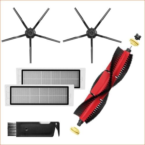 New Detachable Roll Main Brush Side Brush For Xiaomi Roborock S6 S50 S5max S6 MaxV S4 E4 Vacuum Cleaner Replacement Accessories