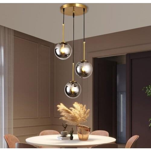Nordic chandelier Designer Restaurant Modern Coffee Shop Creative chandelier ball Aisle Lamps Corridor suspension chandelier