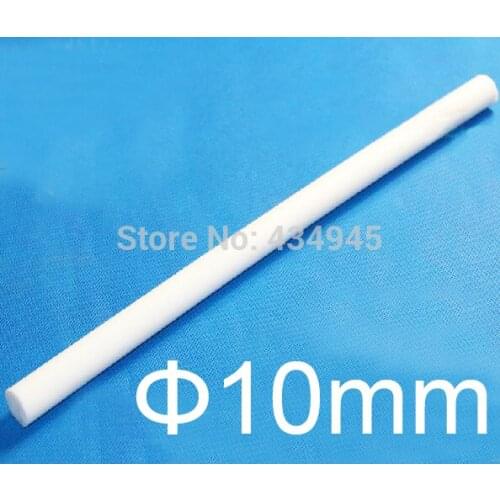 10mm diameter 50cm length Ptfe rods TFE ETFE tetrafluoroethylene stick polytef TFE bar,2pcs/lot New