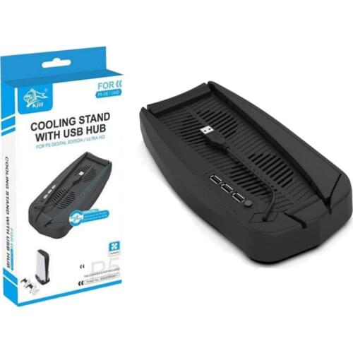 For PS5 DE/UHD Host Universal Cooling Fan Base For PS5 Game Console Cooling Fan Bracket Base With HUB