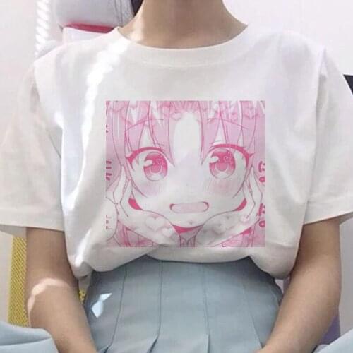 Women cotton T-shirt tops Print streetwear casual clothes kawaii clothing shirt Gothic HipHop black Harajuku vintage New Summer