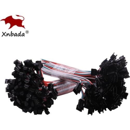 10Pair 10cm 3Pin JST Connector Female&Male Led JST Connectors,22AWG Red Green And White Wires For WS2811 WS2812B RGB Led Strip