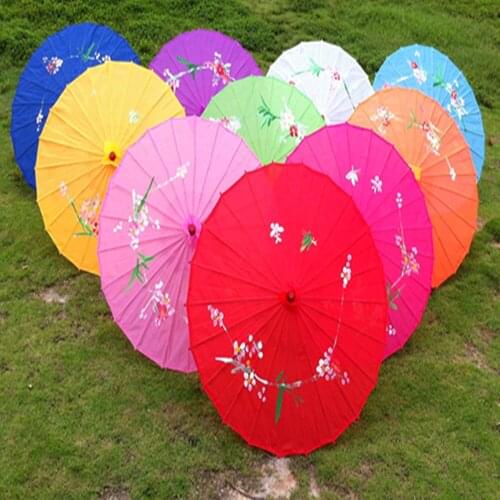 10 pieces) Flowers dancing props umbrella children umbrella Chinese ancient stage umbrella Ancient classical