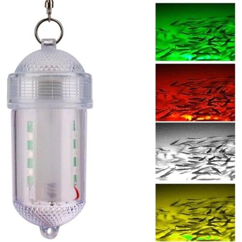 12 LED Night Fishing Light Fish Gathering Underwater Attracting Fish Lamp Waterproof Lure Light