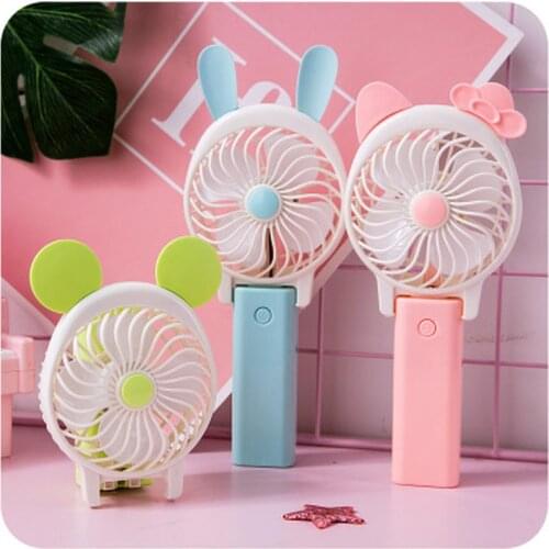 2500mAh Portable Cooling Mini USB Fan 2 Speed Silent Small Fan Rechargeable Air Fan Handheld Outdoor USB Fan Desktop Fan