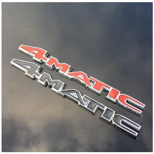 3D Metal 4MATIC Auto Trunk Tailgate Emblem Badge Decals Sticker Car Accessories