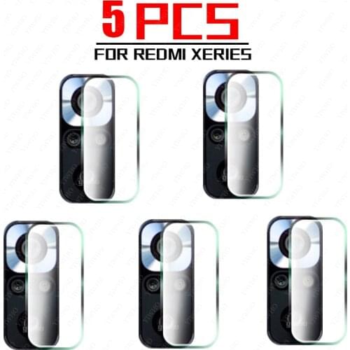 5Pcs on For Xiaomi Redmi Note 10 9 8 Pro 9T 10S 9S 8t Camera Lens Protector Tempered Glass Back Screen Redme 9T 9c NFC 9a Glas