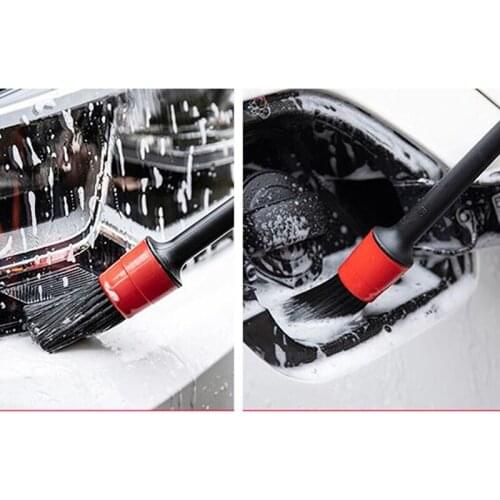 A5Pcs/Pack Car Wash Brush Automotive Air Outlet Detail Brushes Car Mesh Details Brush Car Cleaning Detailing Set