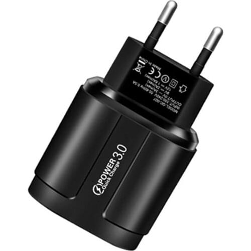 Quick charge 3.0 USB Charger for iPhone 11 7 Xiaomi Samsung Huawei 5V 3A Digital Display Fast Charging Wall Phone Charger